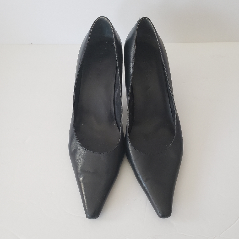 Mirape Leather Pointed Toe High Heels Pumps Shoes